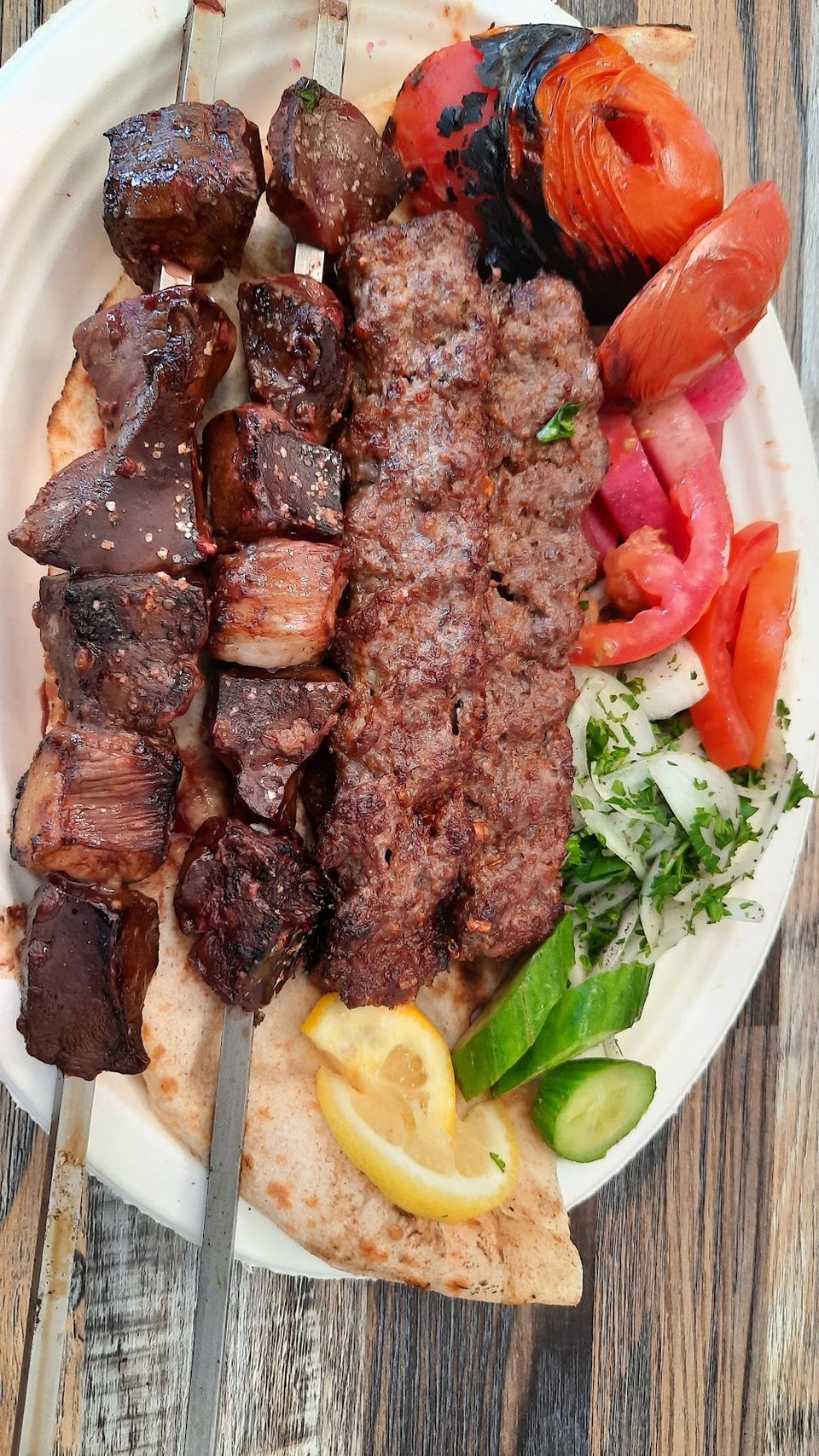 Liver Shish Kafta Kabob